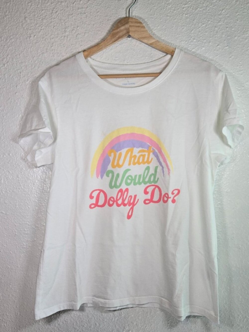 Draper James "What Would Dolly Do" Rainbow T-Shirt